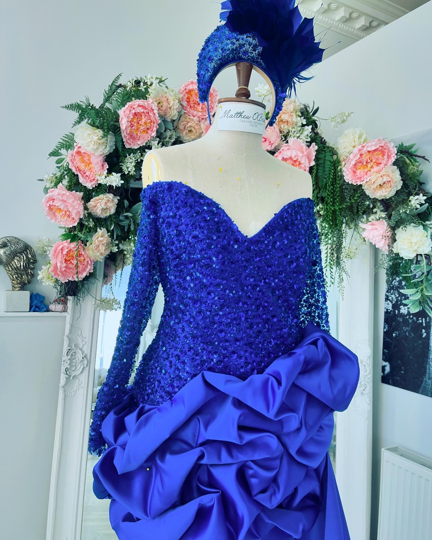 Embellished puff ball dress