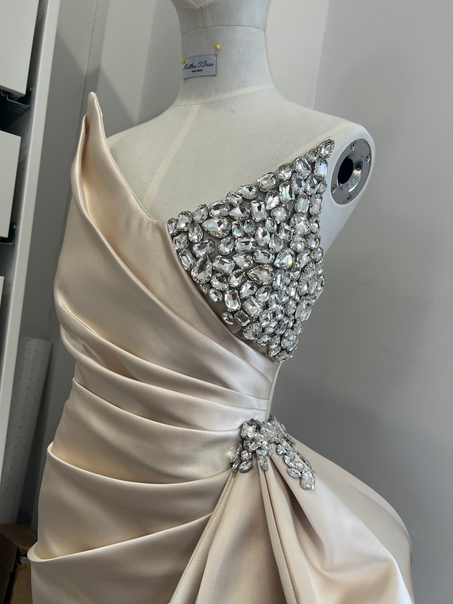 Diagonal Draped Dress