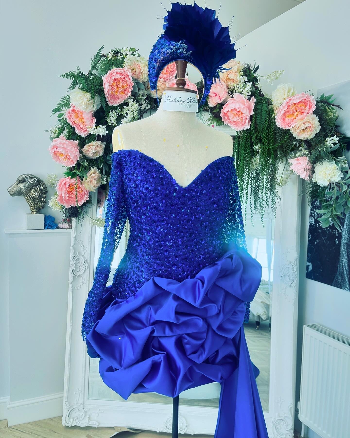 Embellished puff ball dress