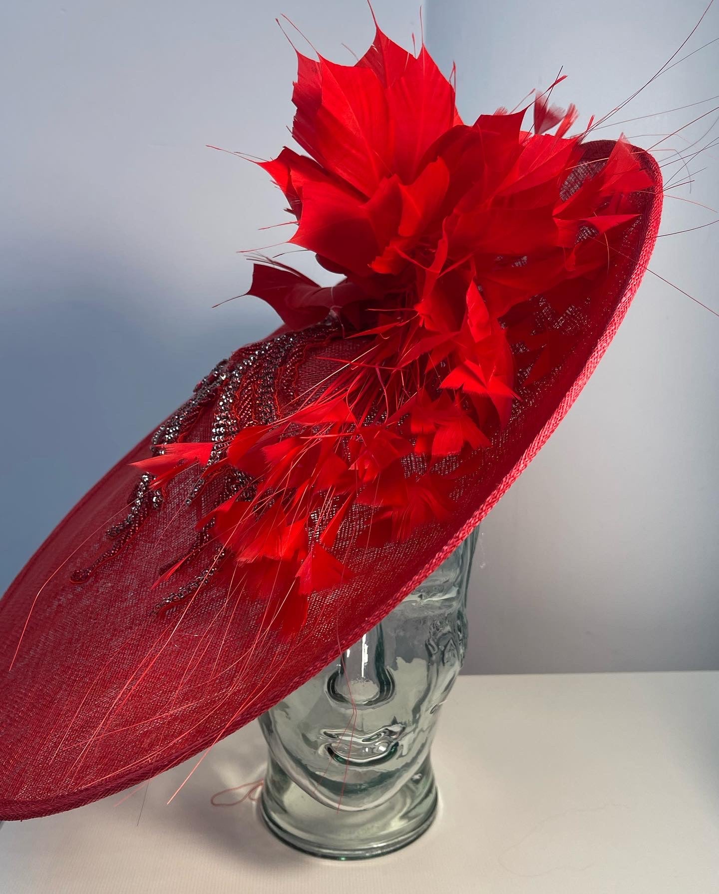 Red Saucer Hat