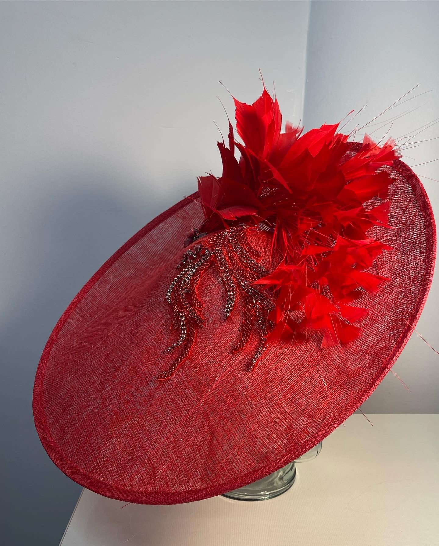 Red Saucer Hat