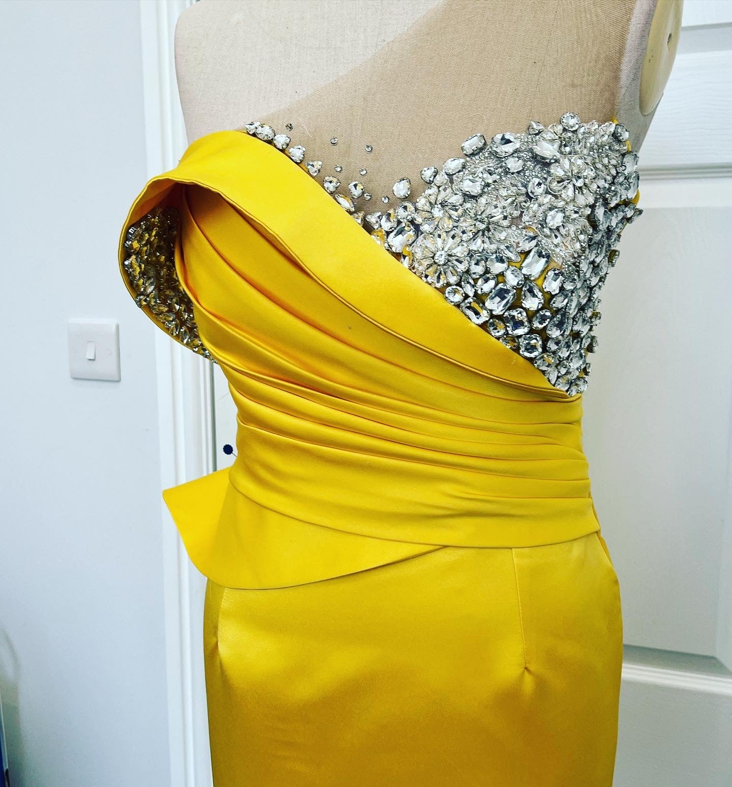 Gilded Asymmetry Dress