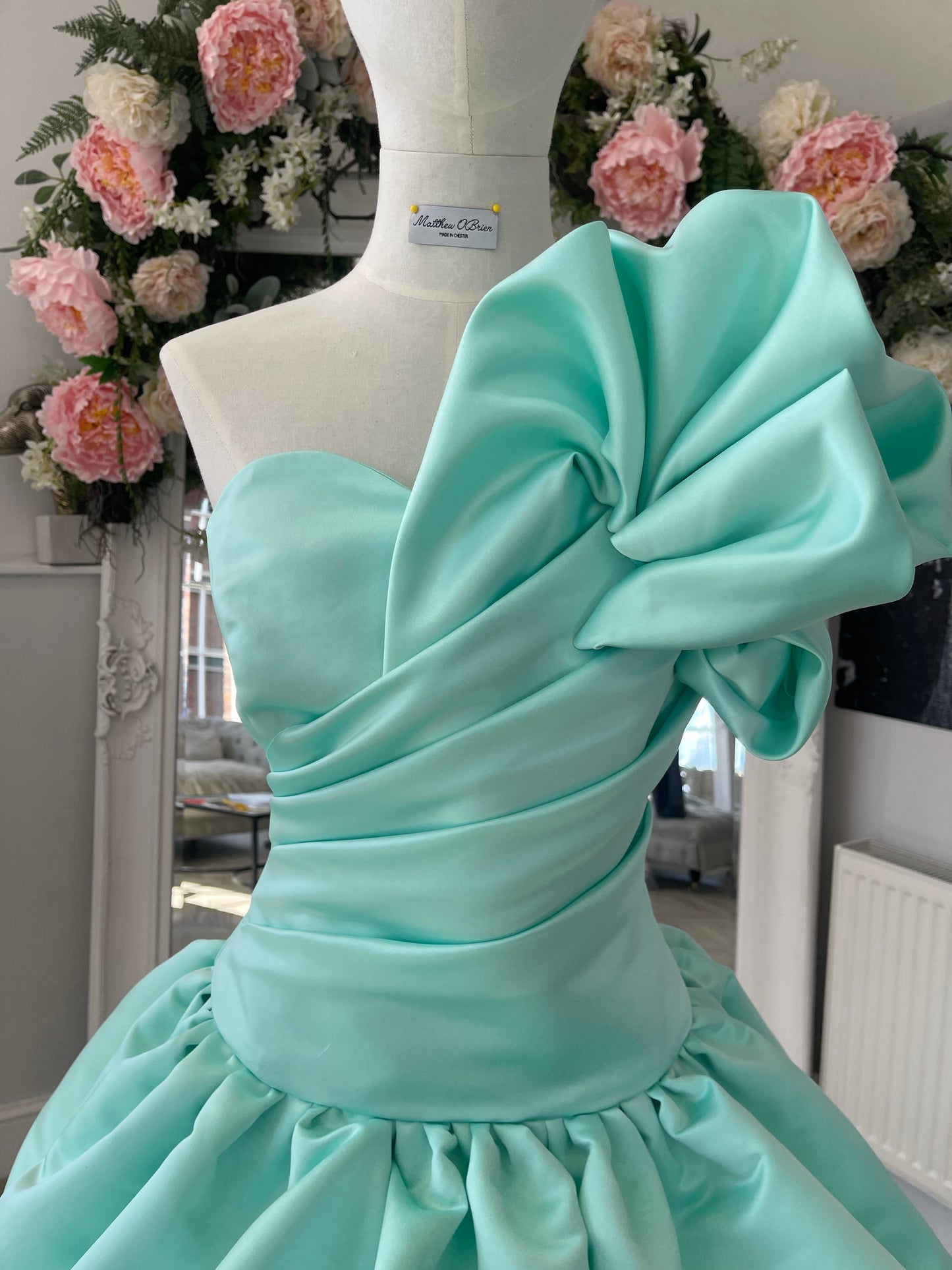Mint Green Ruffle Dress