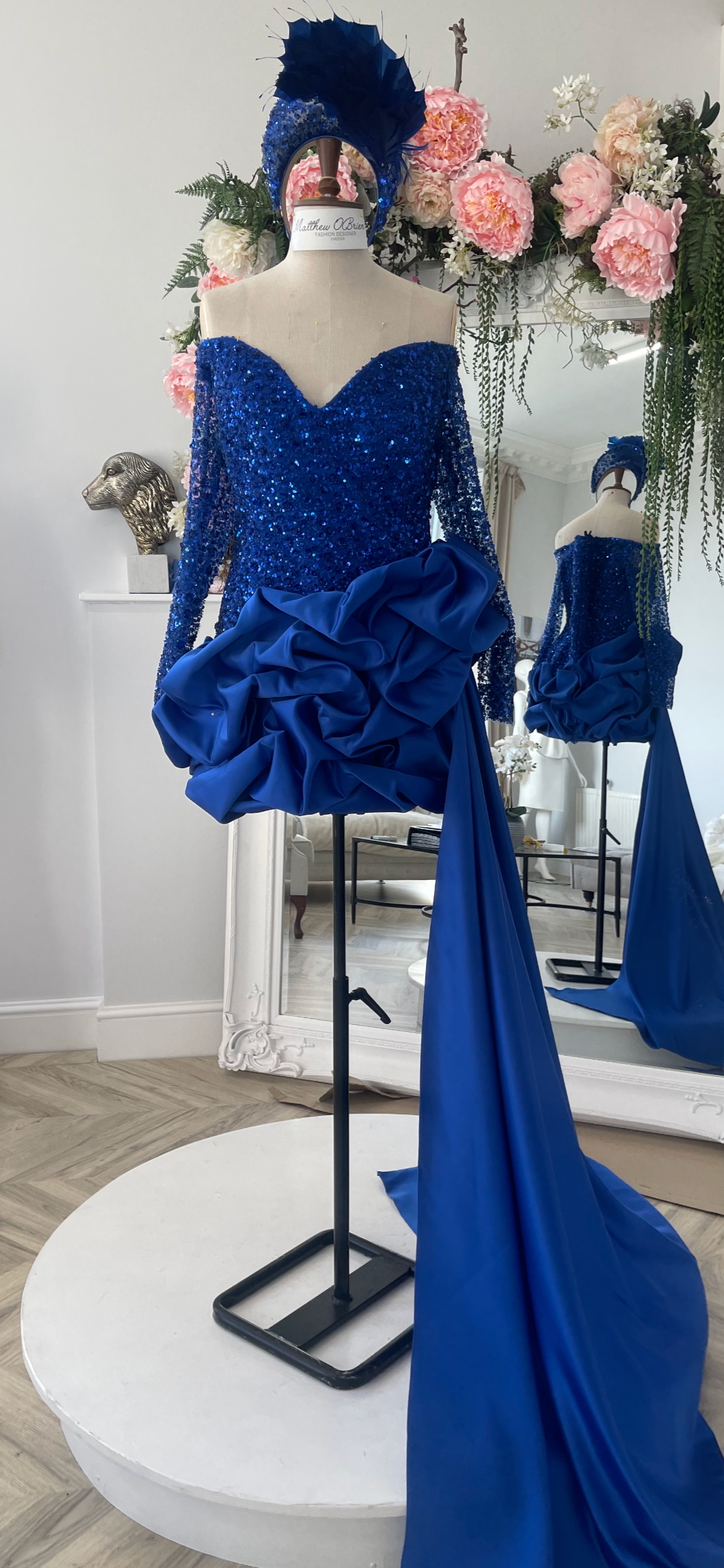 Embellished puff ball dress