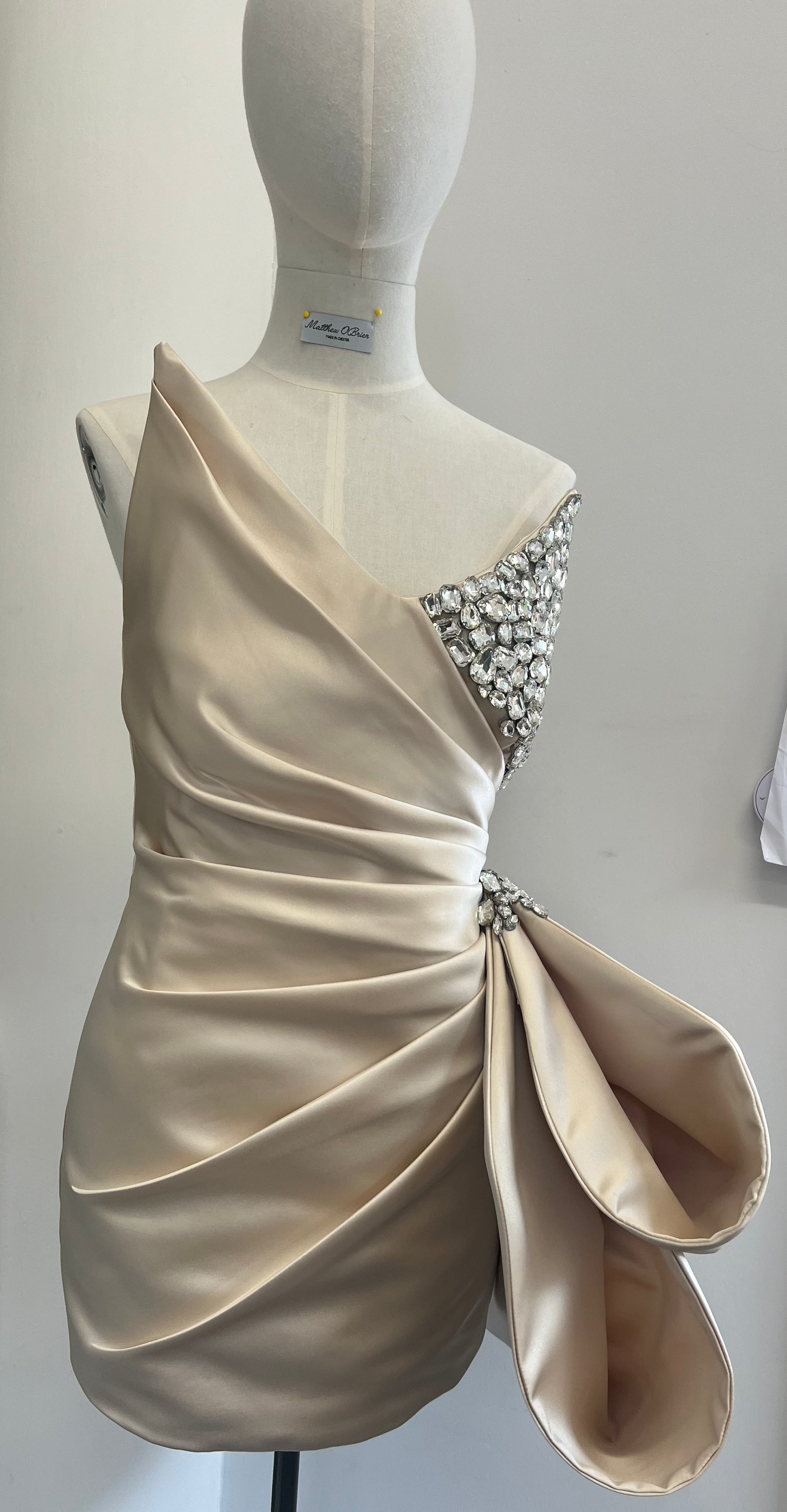 Diagonal Draped Dress