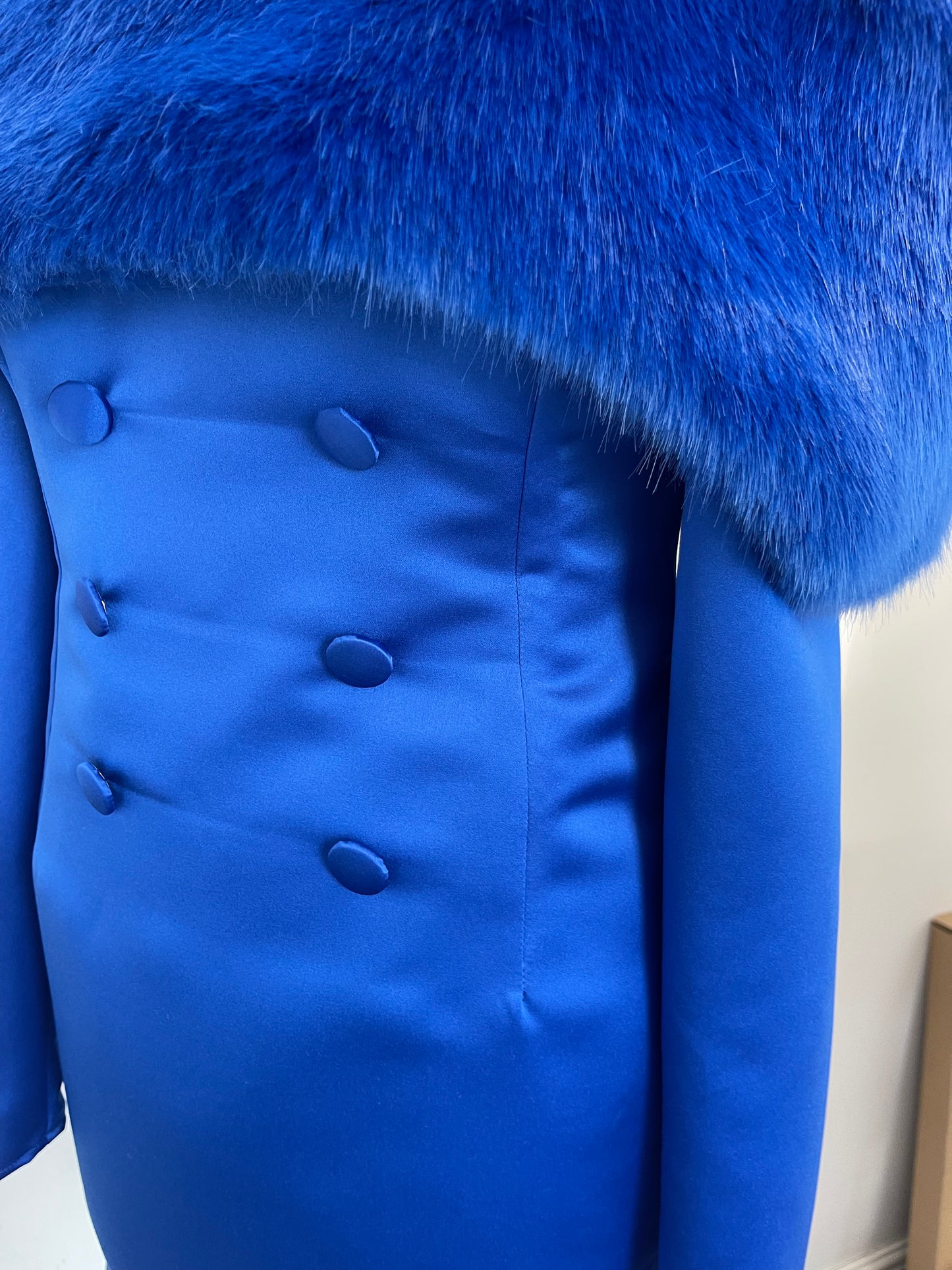 Luxury Fur Off the houlder dress